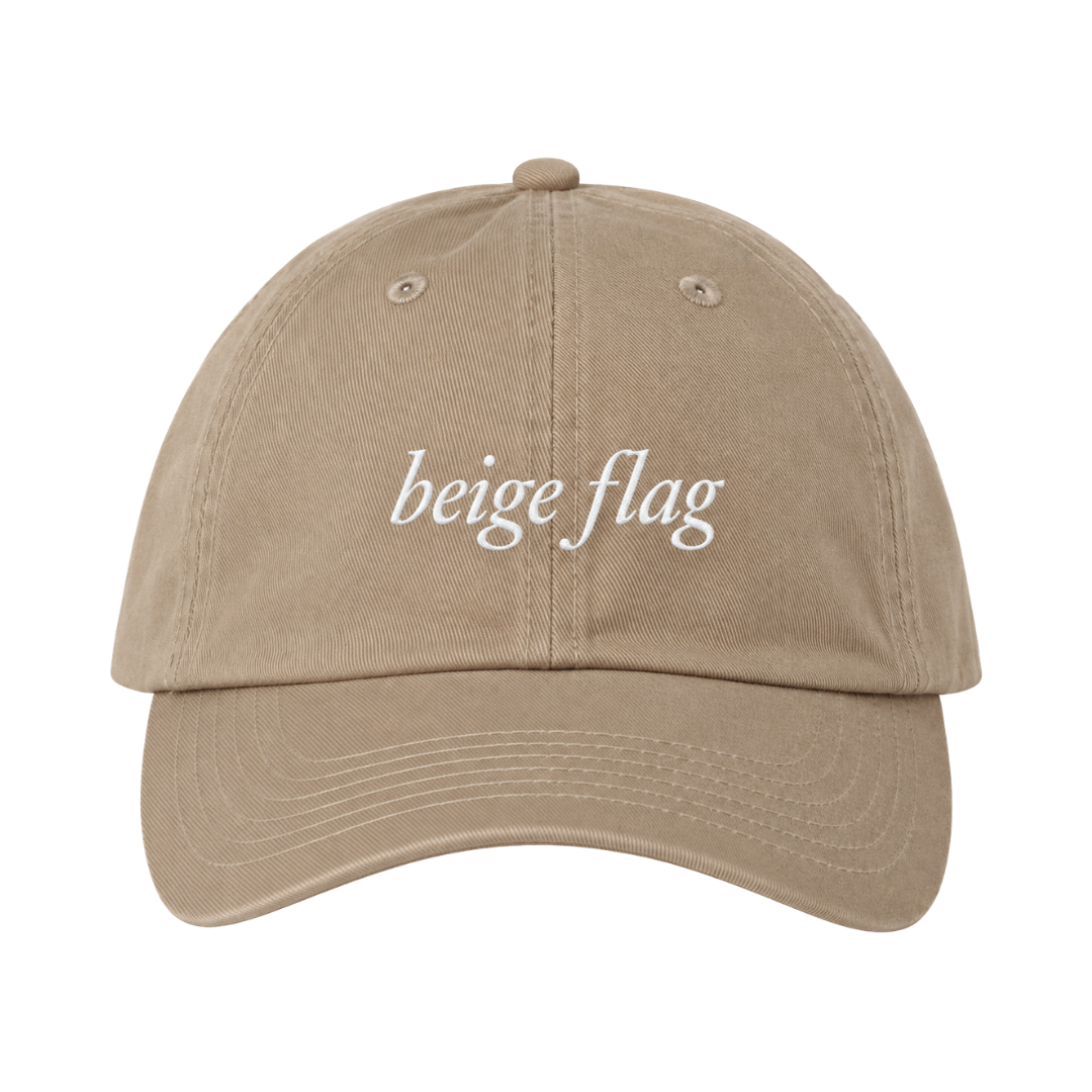 Beige Flag Dad Hat
