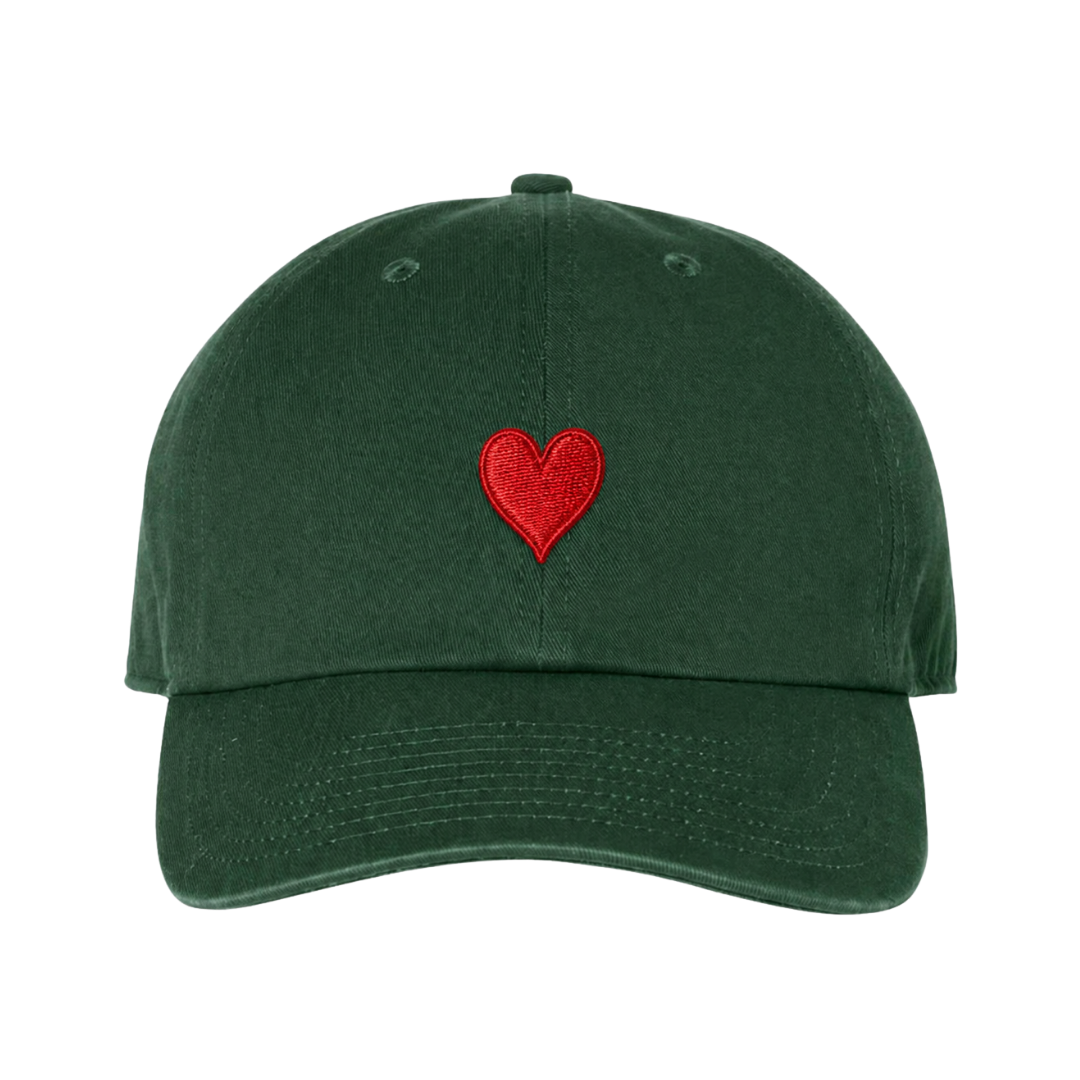 Grinch Heart Dad Hat