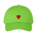 Grinch Heart Dad Hat